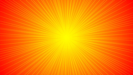 Obraz premium Sun Rays or Explosion Boom for Comic Books Radial Background Raster