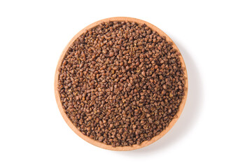 buckwheat tea isolated on  white background.