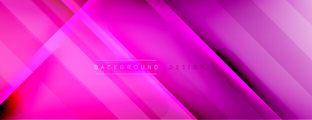 Abstract background. Shadow lines on bright shiny gradient background.