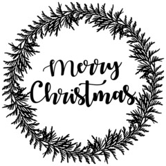 Christmas tree Branches Wreath Frame