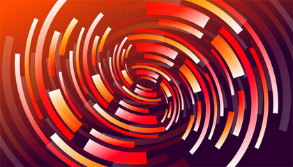 Poster with round pattern. Futuristic digital abstract background