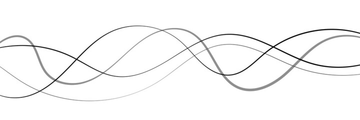 Banner with curved lines. Background with wavy line - 470378319