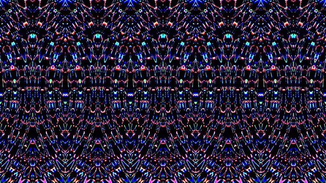 shining bright lines set blue wave motion, colorful, on black background