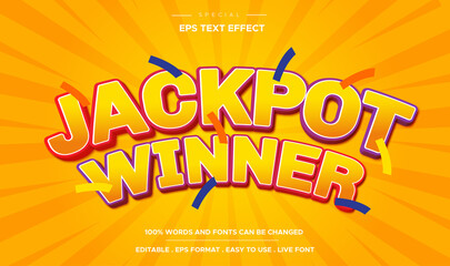 Editable text effect, jackpot winner style