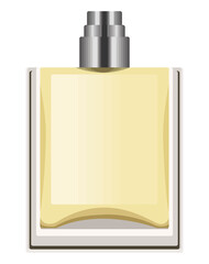 yellow perfume bottle