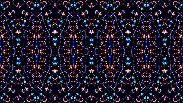 shining bright lines set blue wave motion, colorful, on black background