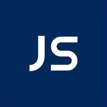JS simple initial logo letter with elegant design