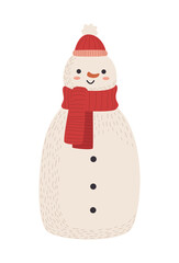 christmas snowman character