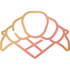 croissant gradient icon