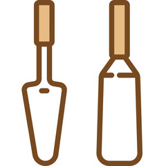 pastry spatula one color icon