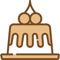 pudding one color icon
