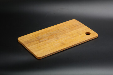 Wooden board for kitchen isolated
