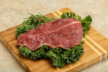 Fototapeta premium Raw beef steak for grill