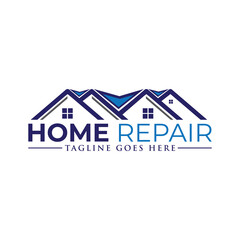 home repair construction logo icon vector template.