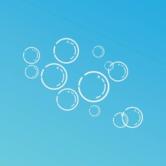 Bubble icon vector illustration design template