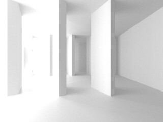 White Modern Background. Abstract Building Concept