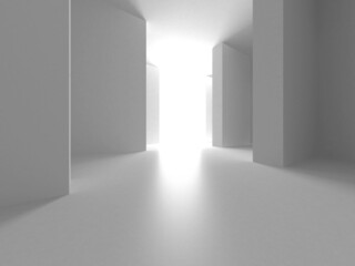 White Modern Background. Abstract Building Concept