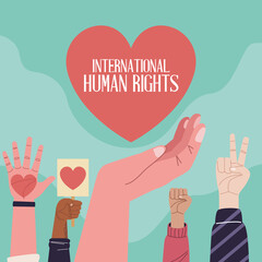 human rights in heart