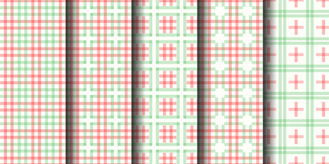 Christmas Stripe Seamless Pattern Design Bundle