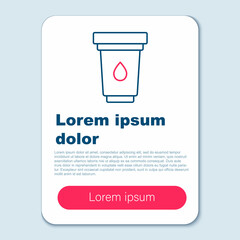 Line Water filter cartridge icon isolated on grey background. Colorful outline concept. Vector