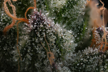 Focus stacked image of some Gelato Trichomes