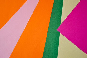 sheets of paper, geometry, abstraction. background for the design. multi-colored design, bright colors, orange.