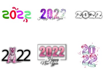 3d render illustration, Amazing picture of new year 2022