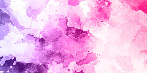 Fantasy smooth light pink abstract watercolor painted background, Colorful gradient ink colors wet effect hand drawn canvas background wallpaper