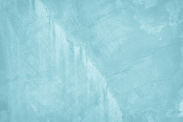Pastel blue and white concrete stone texture for background in summer wallpaper. Cement and sand wall of tone vintage. Concrete abstract wall of light cyan color, cement texture mint green for design.