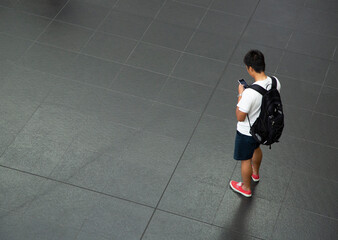 person walking on the street