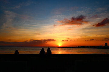 Sunset couple