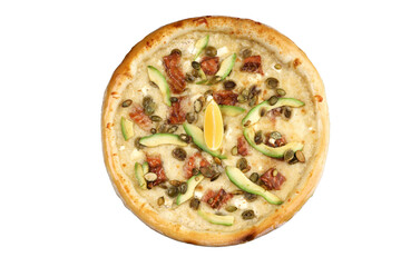 delicious fresh pizza for the restaurant menu