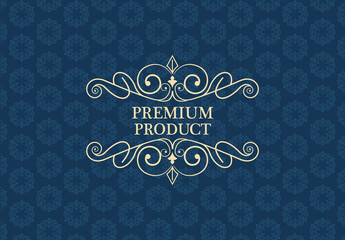 luxury product frame label