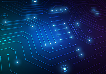 Circuit technology background with hi-tech digital