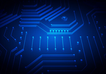 Circuit technology background with hi-tech digital