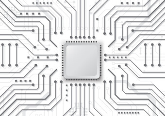 Circuit technology background with hi-tech digital