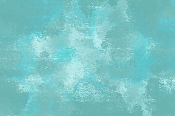 Fototapeta na wymiar blue grunge background with paint smears and strokes, abstract turquoise and teal minimalistic wallpaper for editing, salty ocean vibes, simple refreshing backdrop 