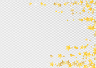 Obraz premium Yellow Digital Stars Vector Transparent