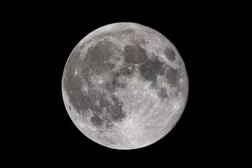 Papier Peint photo Lavable Pleine lune High resolution shot of the full moon on a clear night