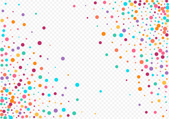 Multicolored Polka Independence Vector