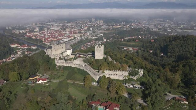 Celje Castle in Slovenia by Drone 3