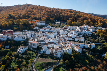 Fototapeta na wymiar municipios del valle del Genal, Pujerra en la provincia de Málaga