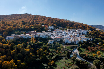 Fototapeta na wymiar municipios del valle del Genal, Pujerra en la provincia de Málaga