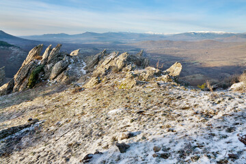 Cerro Picayuelas en Sierra Norte. Madrid. España. Europa.