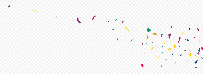 Rainbow Colored Paper Celebration Panoramic