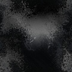 Black grey paint splatter seamless background texture