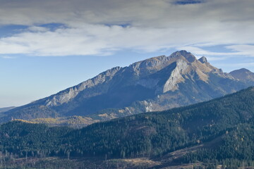 Morning view of Tatra summits from Rusinowa Polana © Marcin