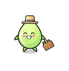 melon juice drop herbalist character searching a herbal