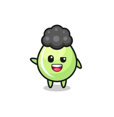 melon juice drop character as the afro boy