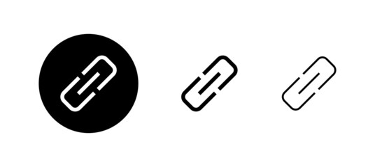 Obraz premium Link icons set. Hyperlink chain sign and symbol